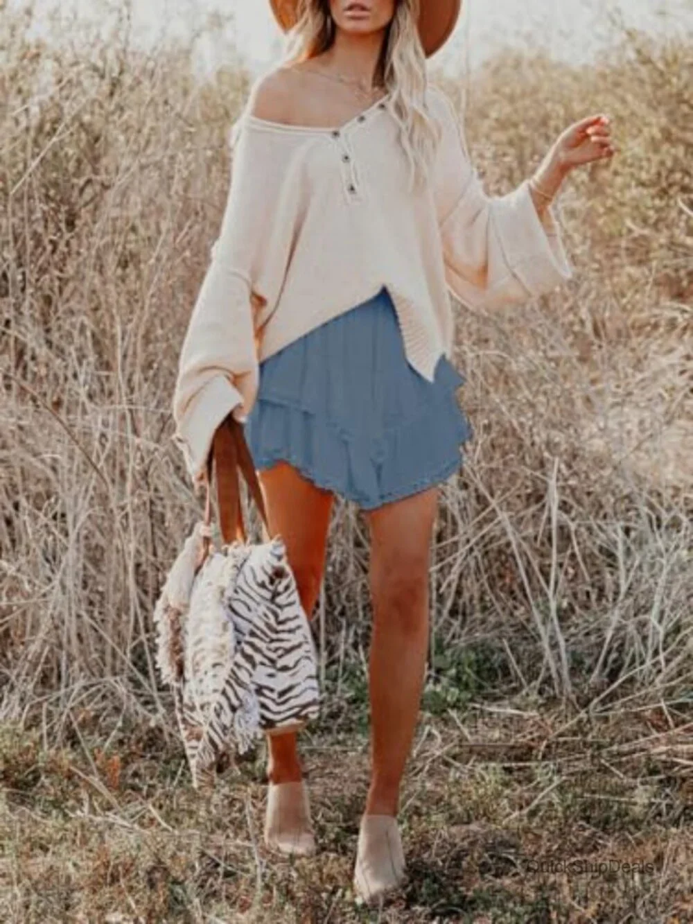 Flowy High Waist Ruffle Tiered Skorts for Women Golf Tennis Crochet Hem Shorts